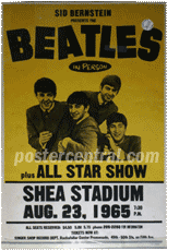 Beatles at shea stadium poster